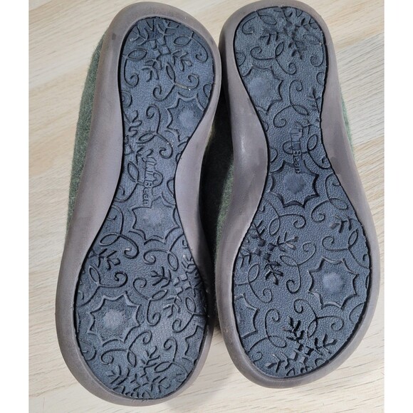 L L Bean Daybreak Scuff Slippers US 8 Embroidered Puppies Dogs Clogs House Shoes - Picture 8 of 8